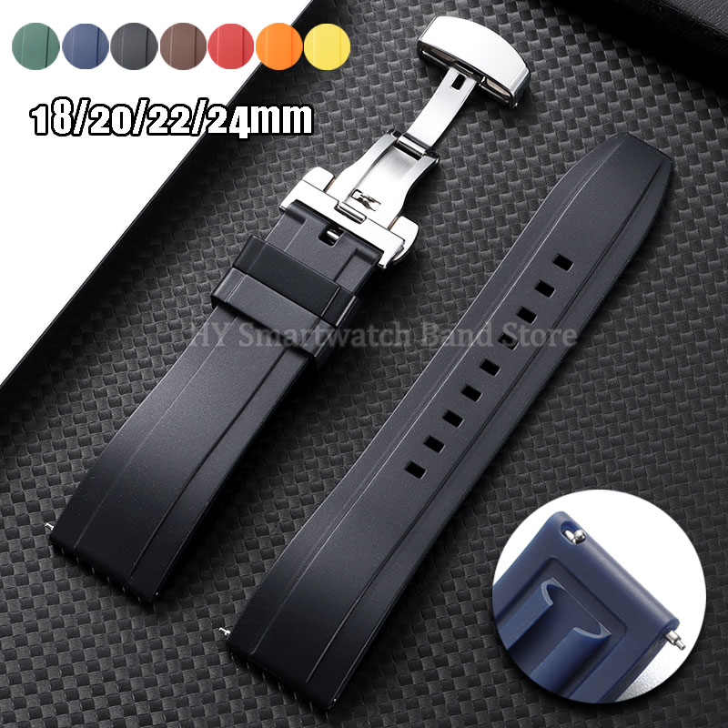 Suede Strap Watch - 18 มม. 20 มม. 22 มม.