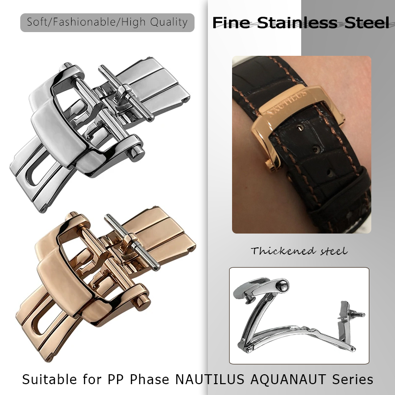 Patek Philippe Watch Nautilus - 18 มม.สําหรับ PP Patek Philippe Nautilus
