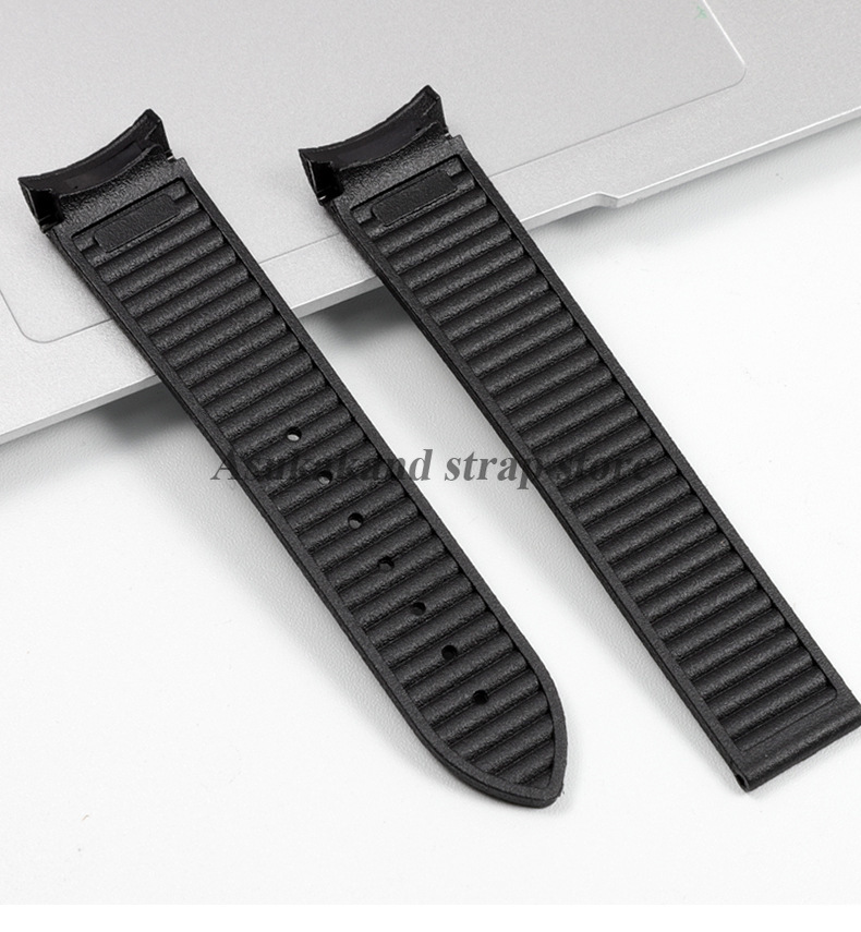 สายนาฬิกาซิลิโคนยางปลายโค้งสำห - Omega Watch Speedmaster บทวิจารณ์และราคา