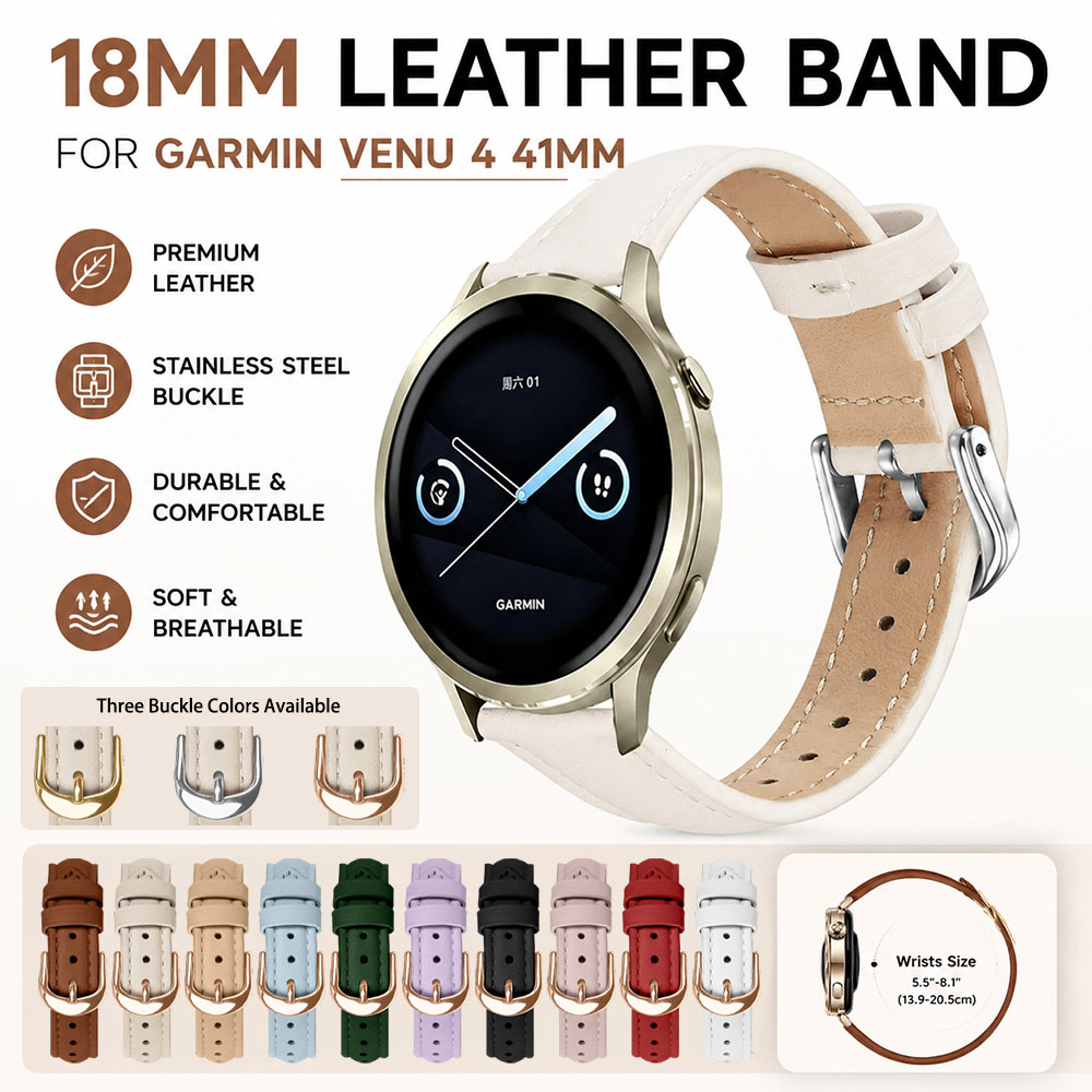สายหนังแบบปลดเร็วขนาด 18 มม. ส - Leather Strap Quick Release บทวิจารณ์และราคา