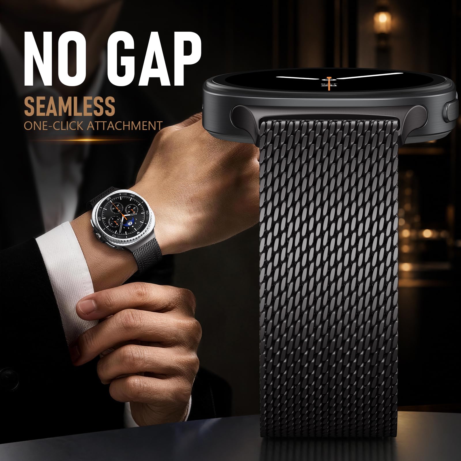 สายนาฬิกาแบบมิลานีสสำหรับ Sams - Milanese Loop Magnetic บทวิจารณ์และราคา