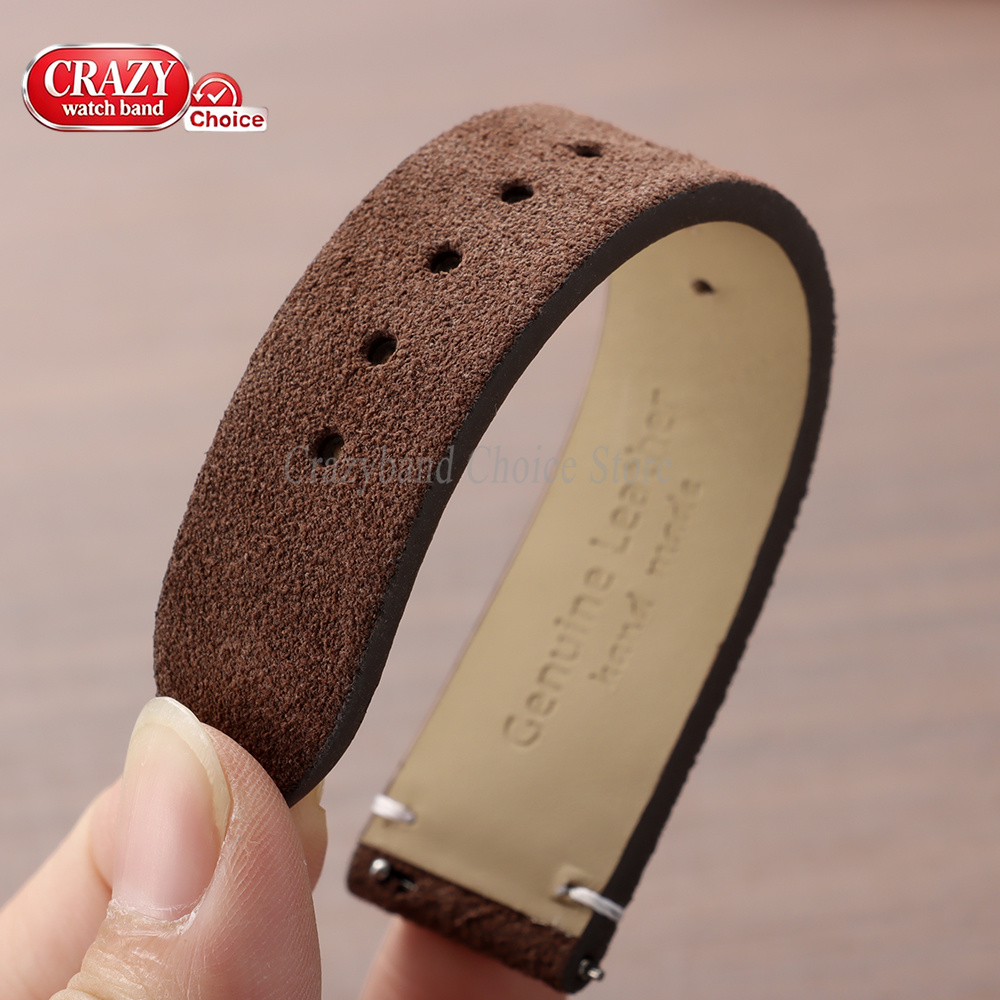 สายนาฬิกาหนังกลับขนาด 20 มม. 2 - Suede Strap Watch บทวิจารณ์และราคา
