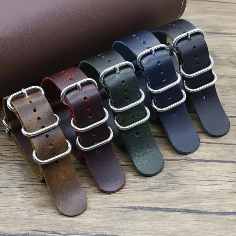 นาฬิกาหนังแท้วินเทจ 18 มม.20 ม - Nato Strap Nylon บทวิจารณ์และราคา