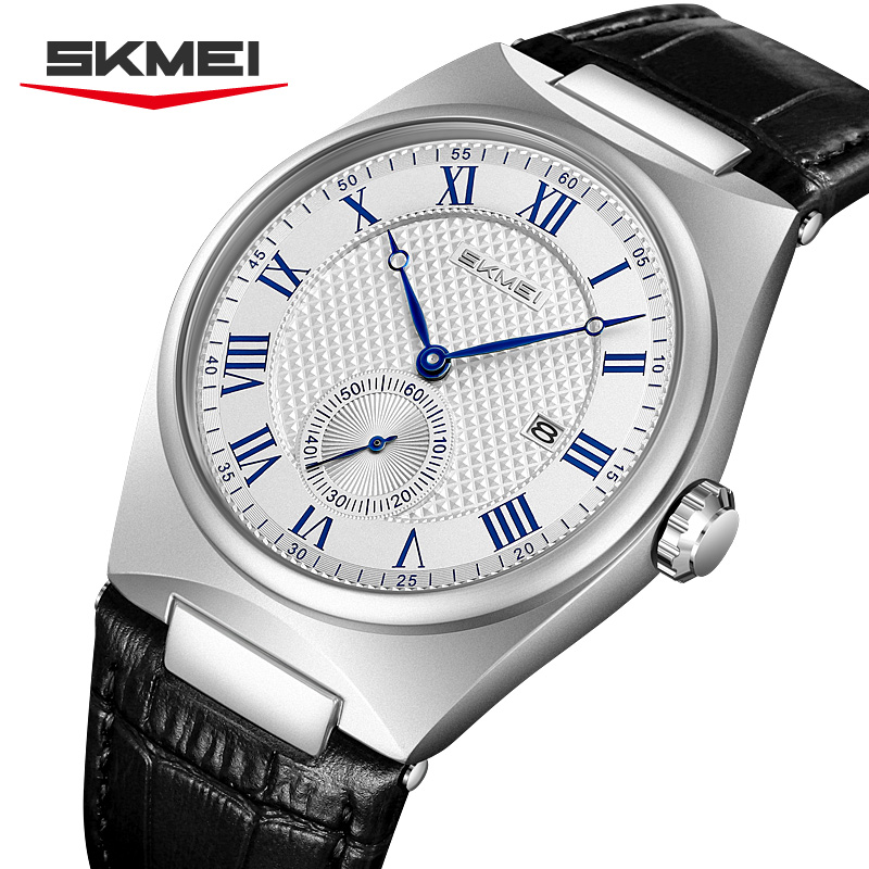 นาฬิกาควอตซ์ SKMEI 9390 ดีไซน์ - Leather Watch Band Men บทวิจารณ์และราคา