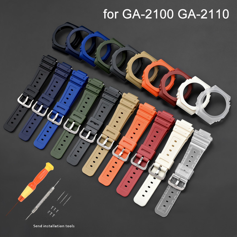 สายนาฬิกายาง ตัวเรือน ขอบหน้าป - Casio Watch G-Shock Ga-2100 บทวิจารณ์และราคา