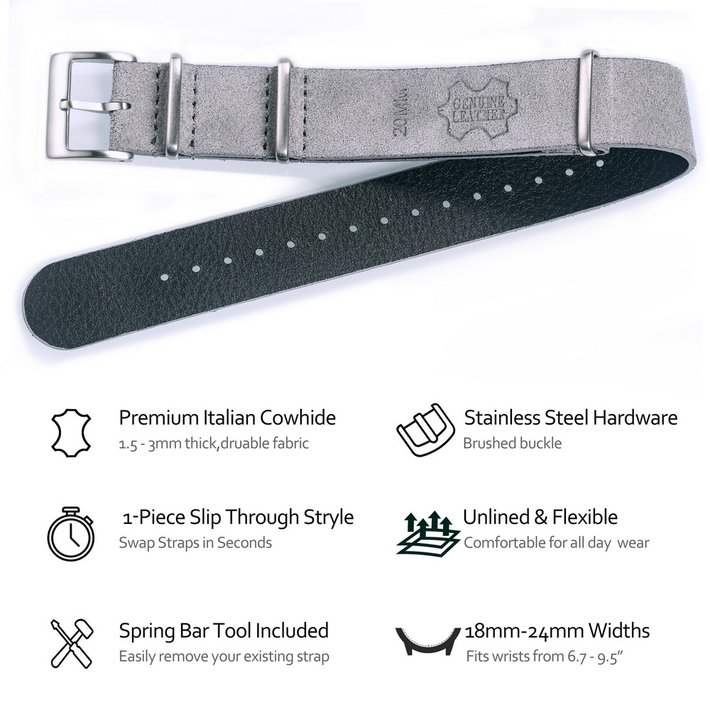 HEMSUT ของแท้นาฬิกาหนัง Band S - Tropic Strap Vintage บทวิจารณ์และราคา